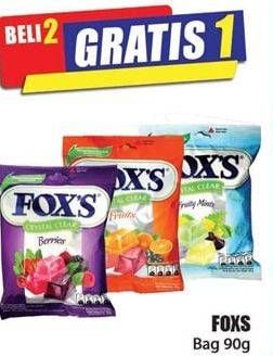Promo Harga FOXS Crystal Candy 90 gr - Hari Hari