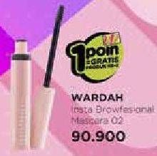 Promo Harga WARDAH Instaperfect Browfessional 3D Brow Mascara 02  - Watsons