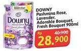 Promo Harga Downy Premium Parfum Pashmina Rose, French Lavender, Adorable Bouquet, Fresh Bouquet 900 ml - Alfamidi