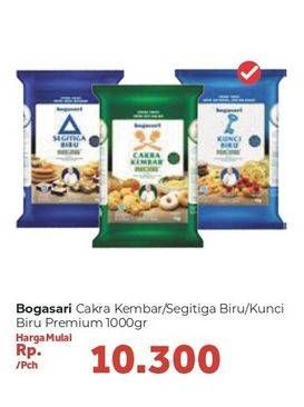Promo Harga Bogasari Cakra Kembar/ Kunci Biru/ Segitiga Biru 1 kg - Carrefour