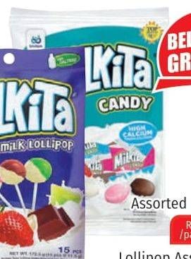 Promo Harga MILKITA Milkshake Candy Assorted 172 gr - Lotte Grosir
