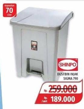 Promo Harga SHINPO Tempat Sampah Sigma 790  - Lotte Grosir