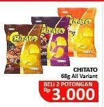 Promo Harga CHITATO Snack Potato Chips All Variants per 2 bungkus 68 gr - Alfamidi