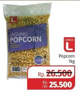 Promo Harga CHOICE L Jagung Pop Corn 1 kg - Lotte Grosir