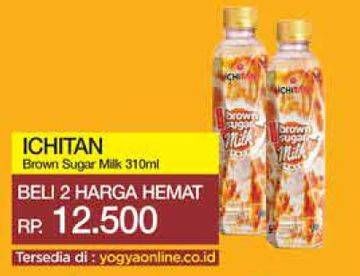 Promo Harga ICHITAN Brown Sugar Milk 310 ml - Yogya