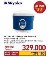 Promo Harga MIYAKO MCM-508 Magic Warmer Plus 1.8 liter 1800 ml - Carrefour