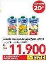 Promo Harga BUAVITA Fresh Juice Guava, Mango, Apple 500 ml - Carrefour