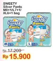 Promo Harga Sweety Silver Pants M8+1, L7+1, XL6+1  - Indomaret