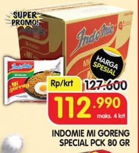 Promo Harga Indomie Mi Goreng Spesial per 40 pcs 85 gr - Superindo
