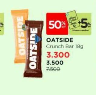 Promo Harga Oatside Crunch Bar 18 gr - Watsons