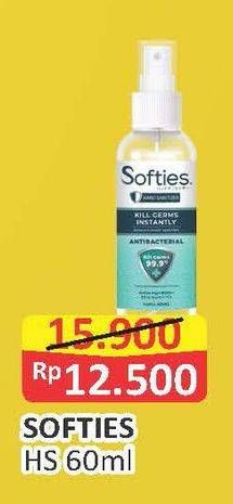 Promo Harga SOFTIES Hand Sanitizer 60 ml - Alfamart