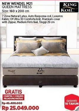 Promo Harga King Koil New Wendel M21 Queen Mattress  - COURTS