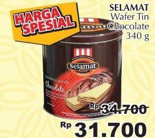 Promo Harga SELAMAT Wafer Chocolate 340 gr - Giant