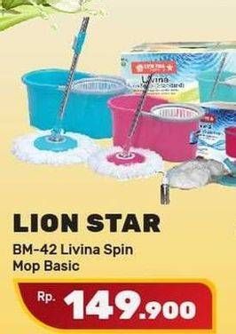 Promo Harga LION STAR Livina Spin Mop BM-42  - Yogya