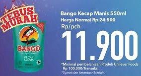 Promo Harga BANGO Kecap Manis 550 ml - Carrefour