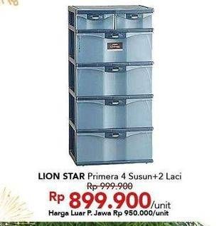Promo Harga LION STAR Primera Rak SM4/PM8  - Carrefour