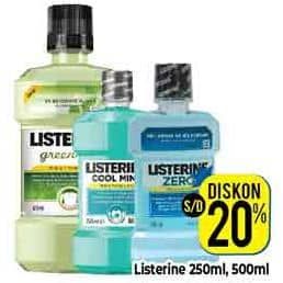 Promo Harga Listerine Mouthwash Antiseptic 250 ml - Hypermart