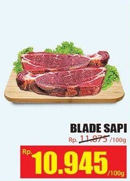 Promo Harga Daging Blade per 100 gr - Hari Hari