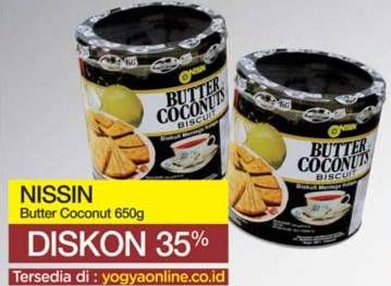 Promo Harga NISSIN Biscuits Butter Coconut 650 gr - Yogya