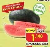 Promo Harga Semangka Baby per 100 gr - Superindo