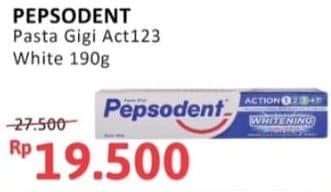Promo Harga Pepsodent Pasta Gigi Action 123 Whitening 190 gr - Alfamidi