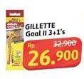 Promo Harga Gillette Goal II 4 pcs - Alfamidi