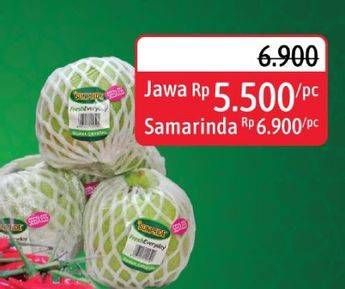 Promo Harga SUNPRIDE Guava Crystal Seedless per 100 gr - Alfamidi