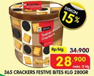 Promo Harga 365 Crackers Festive Bites 280 gr - Superindo