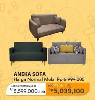 Promo Harga Aneka Sofa  - Carrefour