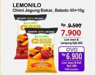 Promo Harga Lemonilo Chimi Keripik Ubi Jagung Balado, Jagung Bakar 40 gr - Alfamart