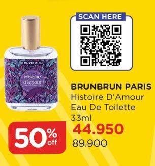 Promo Harga BRUNBRUN Eau De Toilette Histoire D