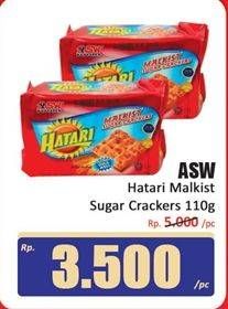 Promo Harga Asia Hatari Malkist Crackers Sugar 115 gr - Hari Hari