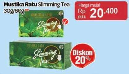 Promo Harga Mustika Ratu Slimming Tea 60 gr - Carrefour
