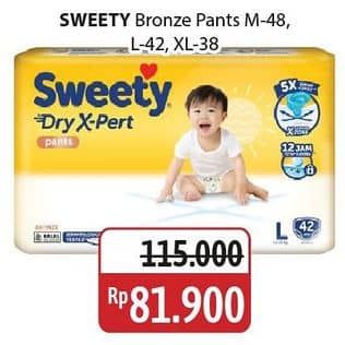 Promo Harga Sweety Bronze Pants Dry X-Pert M48, L42, XL38 38 pcs - Alfamidi