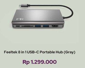 Promo Harga FEELTEK 8 in 1 USB-C Portable Hub  - iBox