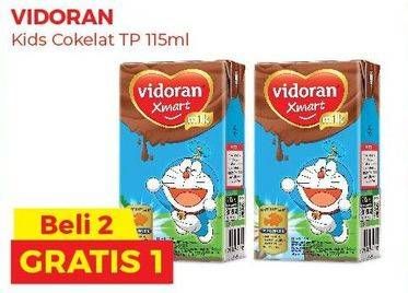 Promo Harga VIDORAN Kids Milk UHT Coklat 115 ml - Alfamart