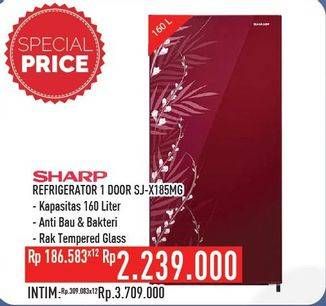 Promo Harga SHARP SJ-X185MG | Kulkas 1 Pintu  - Hypermart