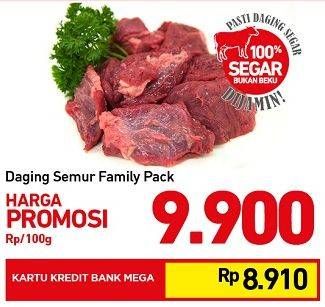 Promo Harga Daging Semur Family Pack per 100 gr - Carrefour