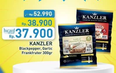 Promo Harga Kanzler Frankfurter Black Pepper, Garlic 300 gr - Hypermart