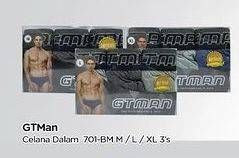 Promo Harga Gt Man Celana Dalam Pria M-XL 3 pcs - TIP TOP