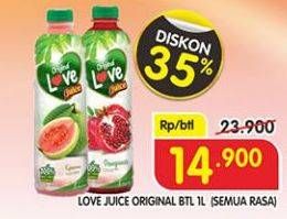 Promo Harga LOVE Juice All Variants 1 ltr - Superindo