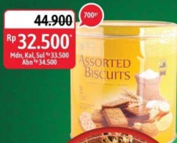 Promo Harga NISSIN Assorted Biscuits Yellow 700 gr - Alfamidi