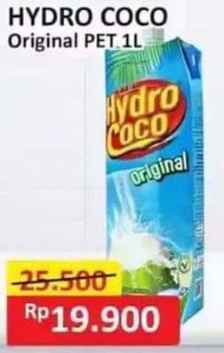 Promo Harga Hydro Coco Minuman Kelapa Original 1000 ml - Alfamart
