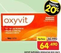 Promo Harga Oxyvit Suplemen Kesehatan per 5 str 6 pcs - Superindo