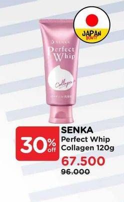 Promo Harga Senka Perfect Whip Facial Foam Collagen In 120 gr - Watsons