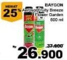 Promo Harga BAYGON Insektisida Spray Fruity Breeze, Flower Garden 600 ml - Giant