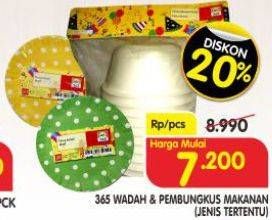 Promo Harga 365 Wadah Makanan  - Superindo