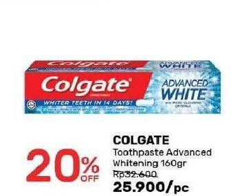 Promo Harga COLGATE Toothpaste Advanced White 160 gr - Guardian
