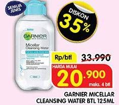 Promo Harga Garnier Micellar Water 125 ml - Superindo