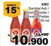 Promo Harga ABC Sambal Asli, Extra Pedas, Bawang Pedas 335 ml - Giant